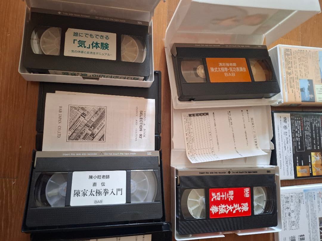 混元太極拳 陳氏太極拳 馮志強 出口衆太郎 VHS•DVDセット [動作確認済]