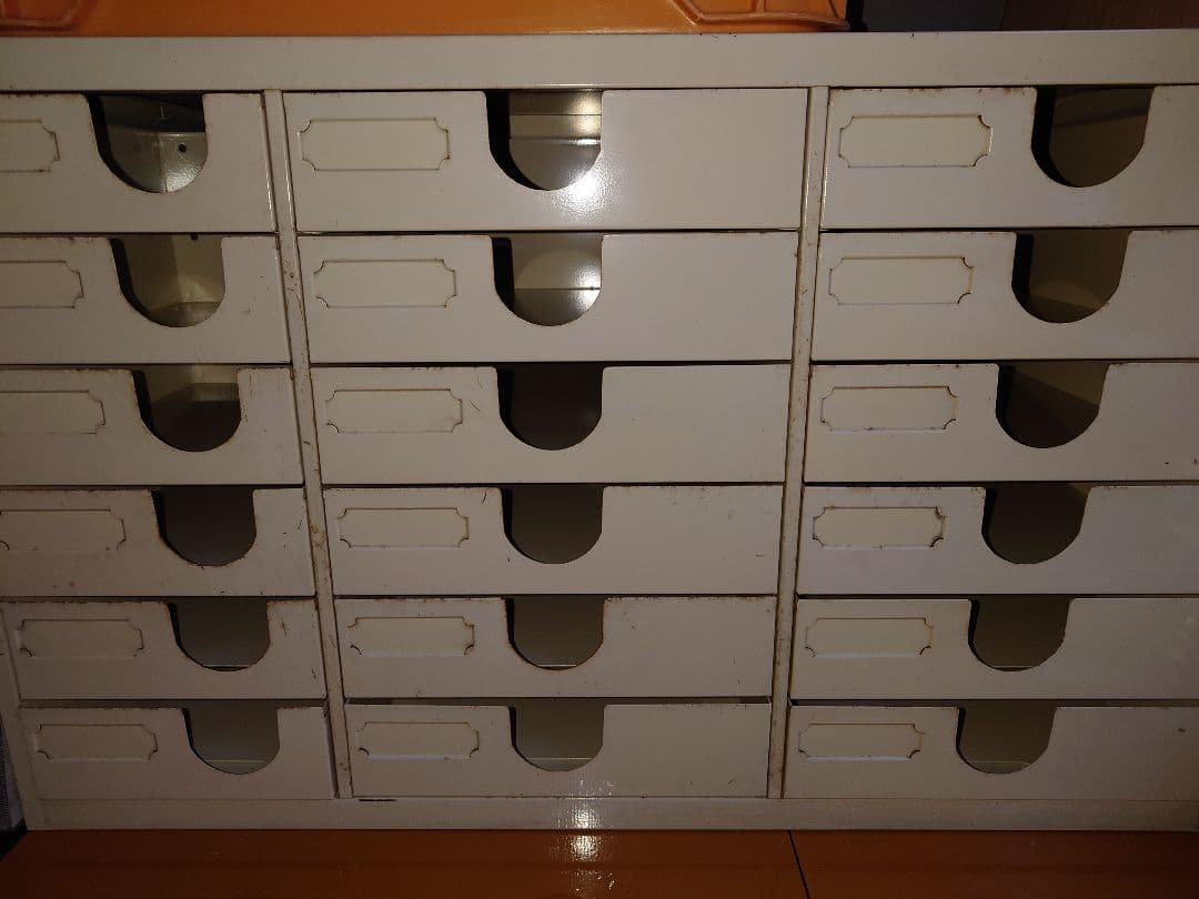 6段 スチール レターケース 引出し 小物入れ 書類ケース オフィス家具 レトロ