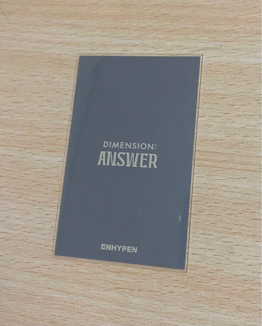 ENHYPEN ニキDIMENSION:ANSWER weverse抽選ラキドロ