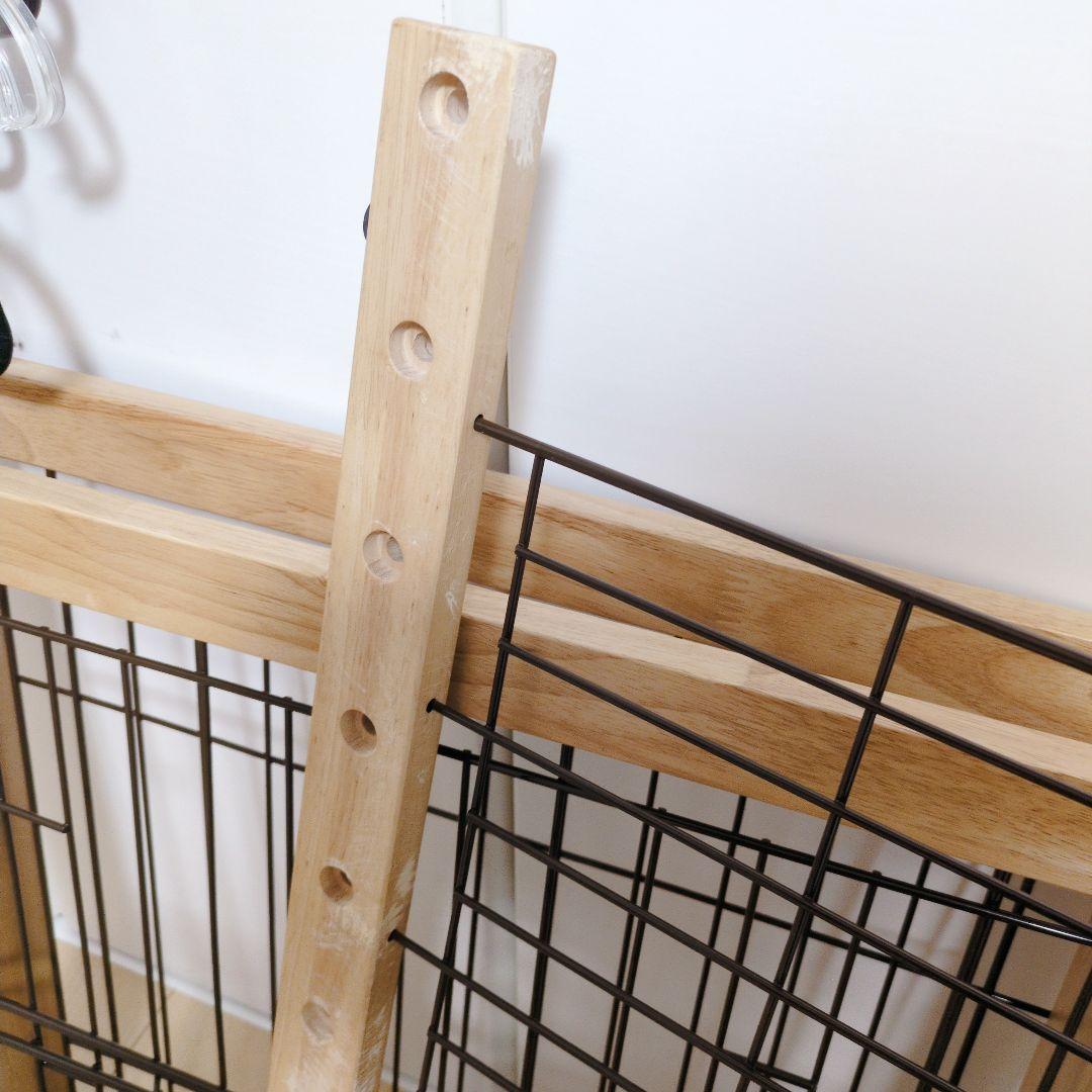 リッチェル 木製スライドペットサークル レギュラー ナチュラル 屋根付