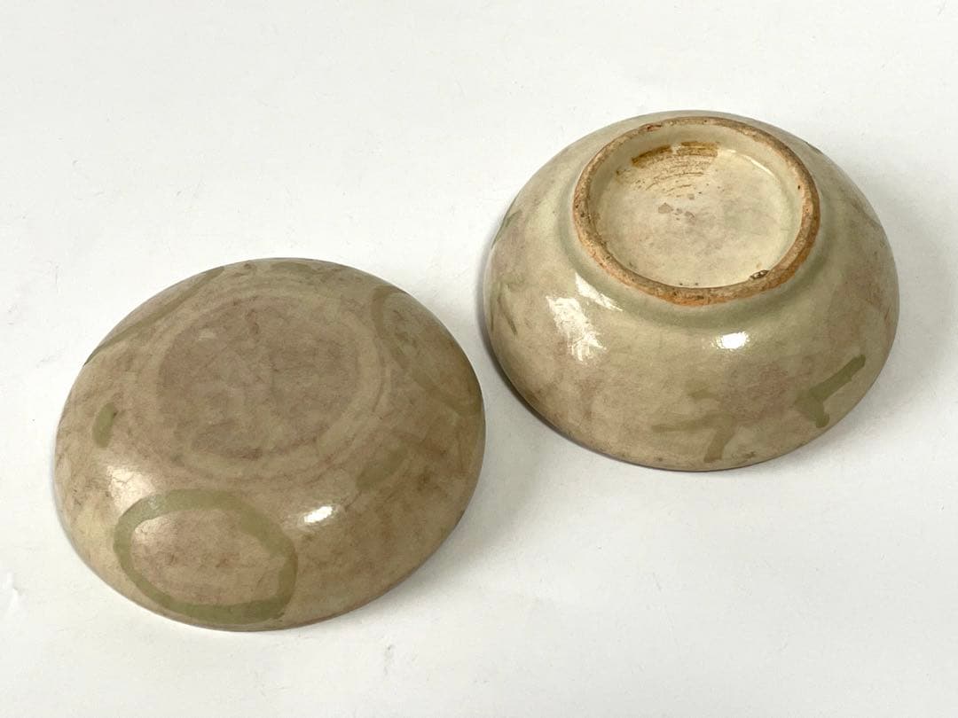 骨董　アンティーク　呉須赤絵　古赤絵　赤絵香合　香合　合子　蓋物　発掘品