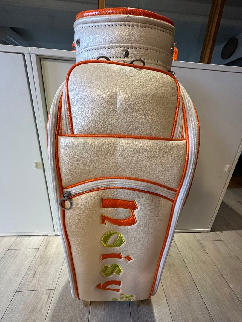 Noisy Noisy キャディバッグ オレンジ/グリーン