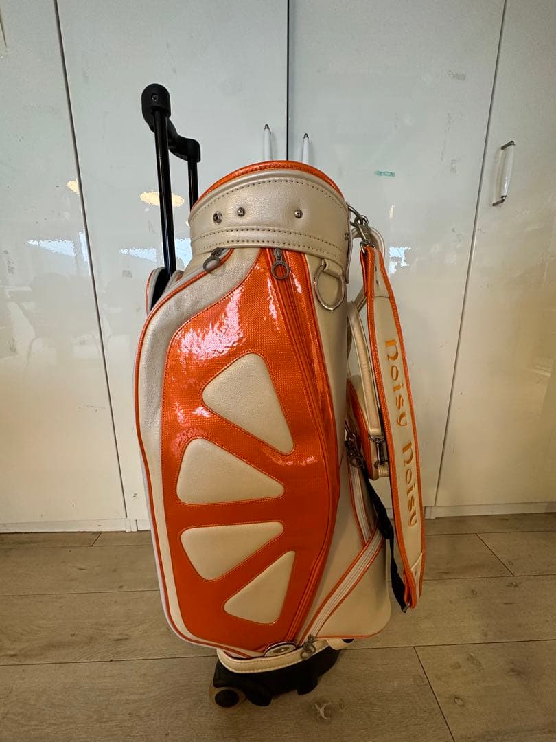 Noisy Noisy キャディバッグ オレンジ/グリーン