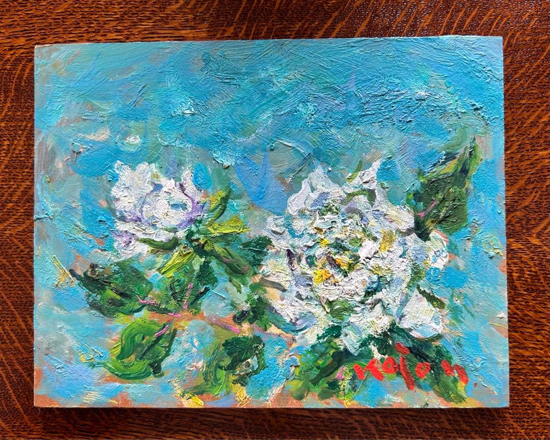 秦森康屯　白バラ