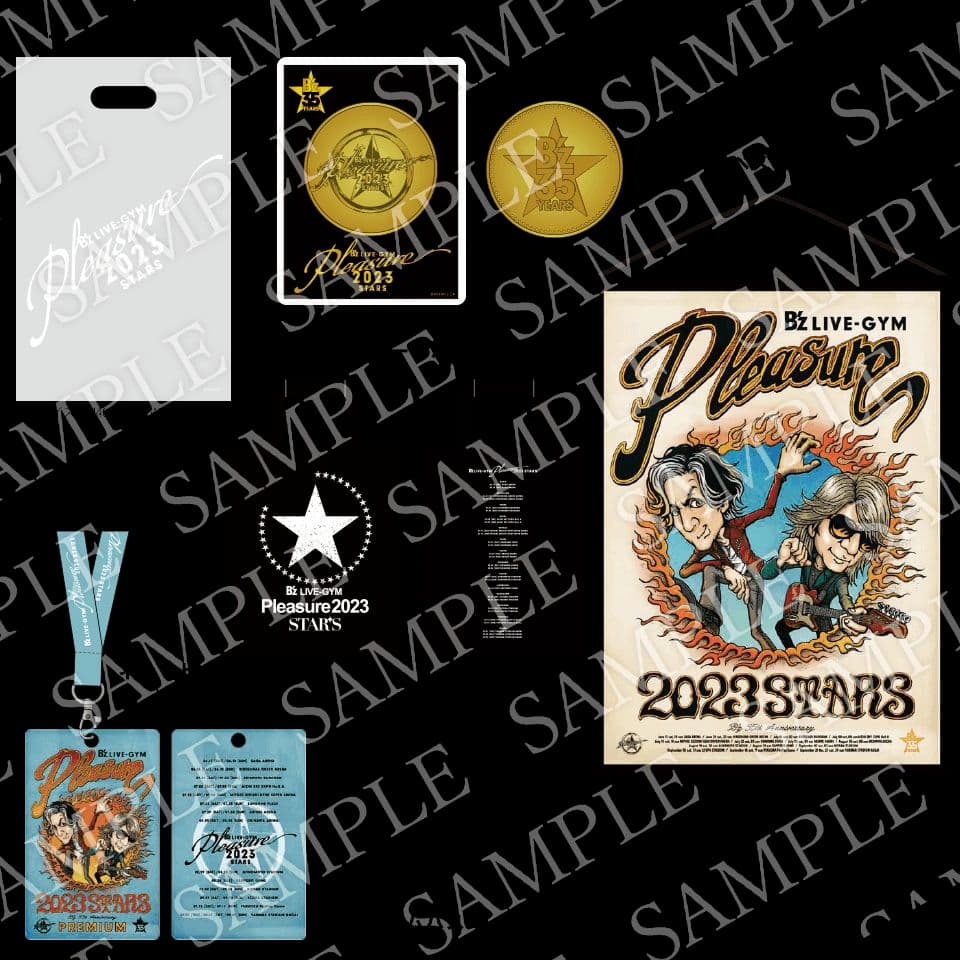 B'z Pleasure2023 Premium席専用グッズ+コースター2種