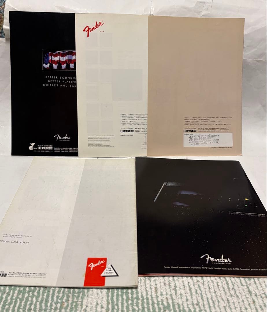 まとめ売り 20点 Fender USAカタログ 1979年-2002年
