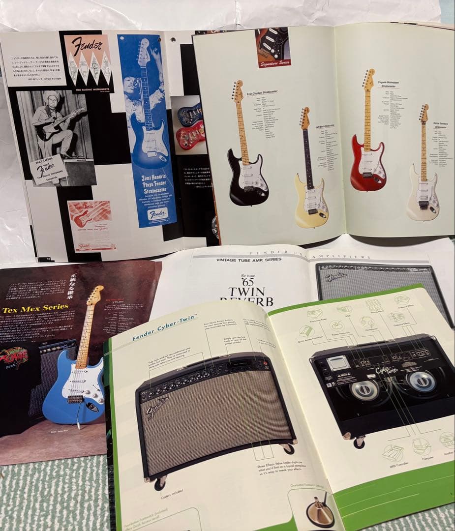 まとめ売り 20点 Fender USAカタログ 1979年-2002年