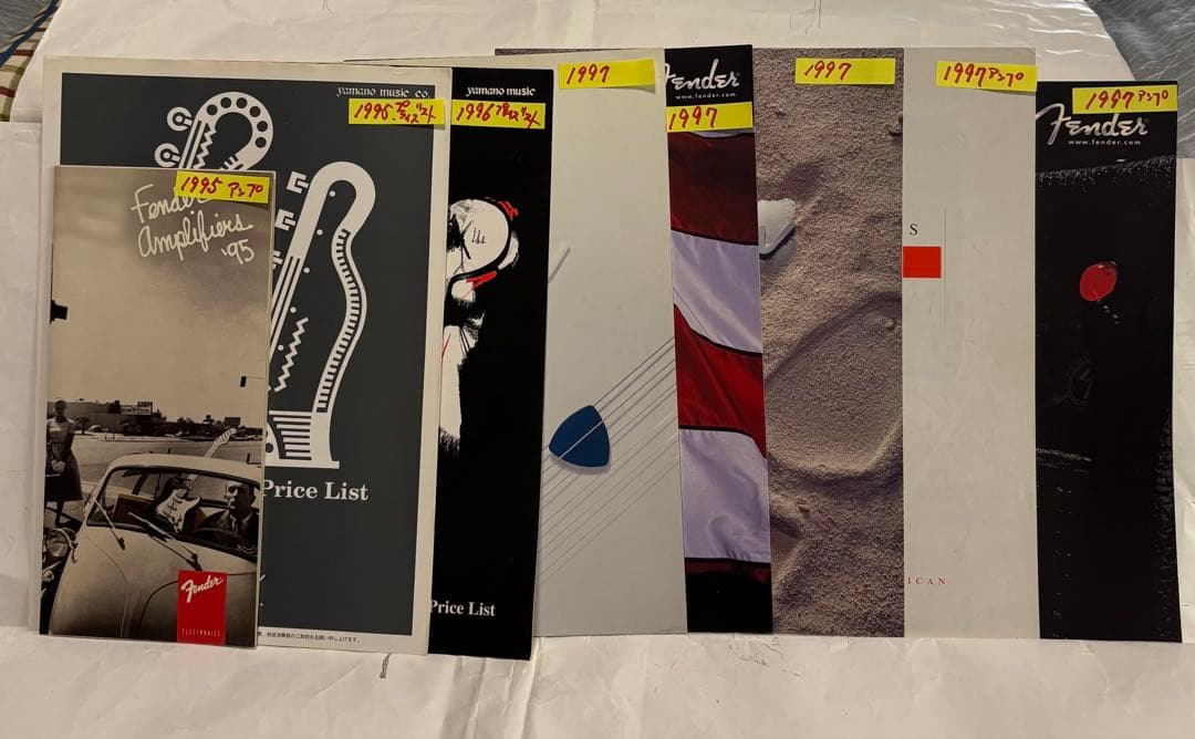 まとめ売り 20点 Fender USAカタログ 1979年-2002年