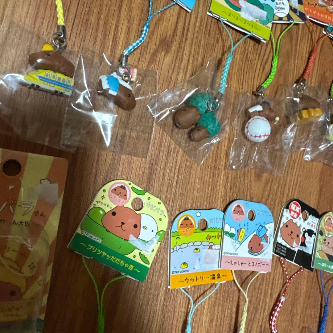 全て新品　カピバラさん♡ご当地根付ストラップ　27個（くまモン/dr.イエロー）