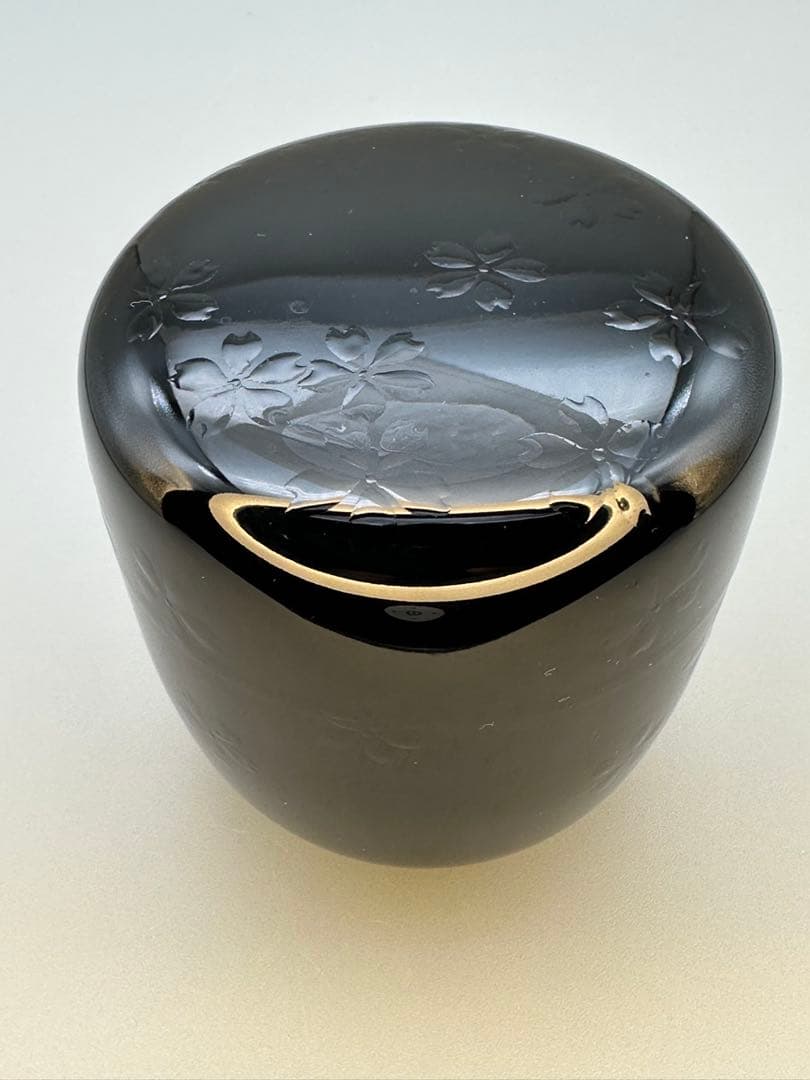 茶道具　棗　吉田祥雲　夜桜蒔絵