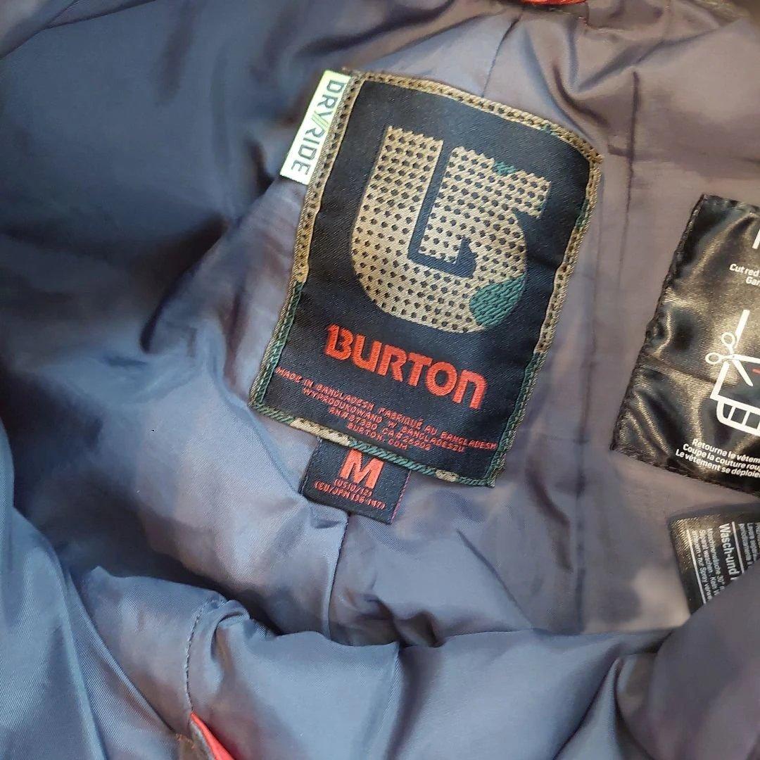 Burton スノーボードウェア Mサイズ グレー/赤