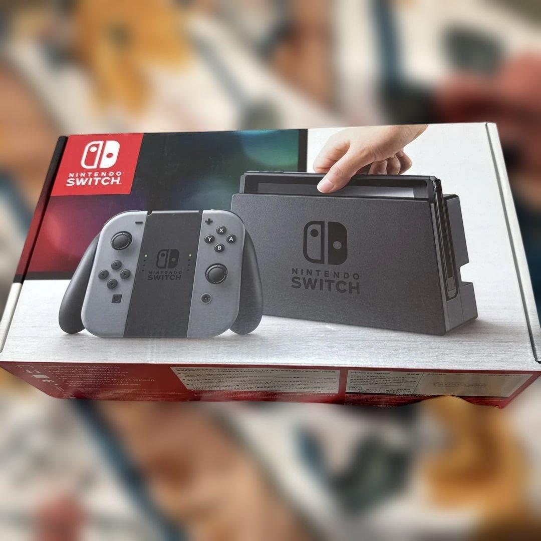 Nintendo Switch 本体 グレー　動作確認済み　わりと美品　箱付き