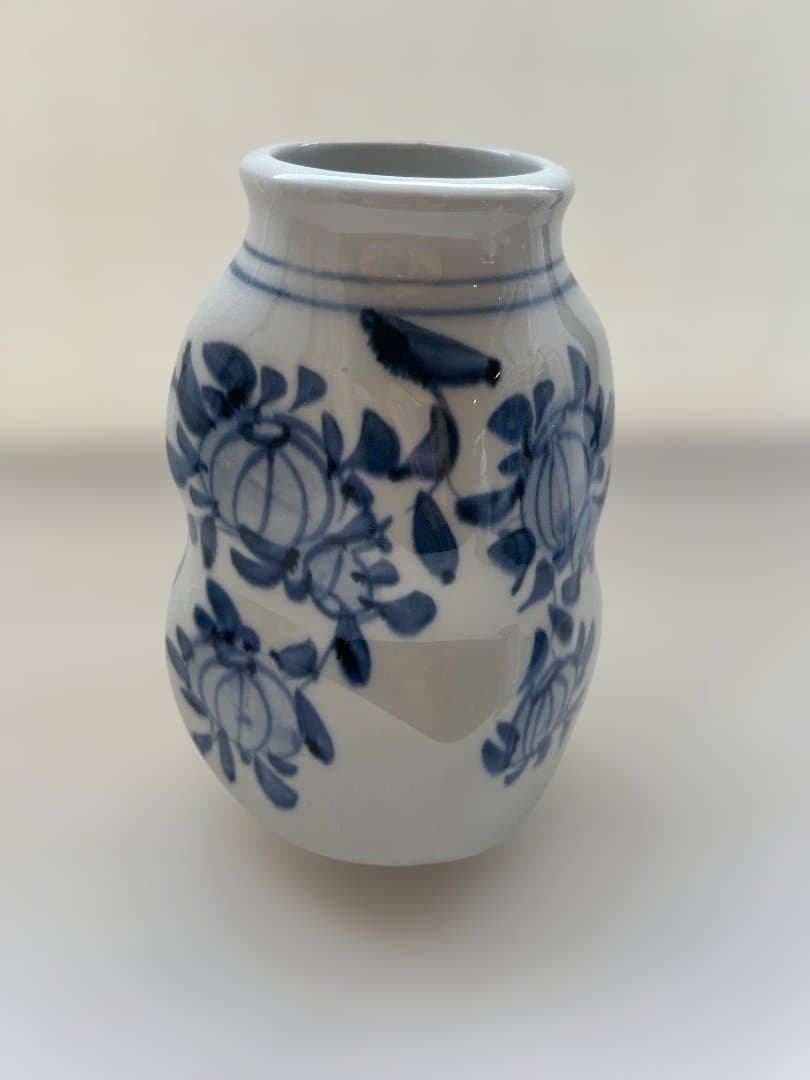 砥部焼　梅山窯　花瓶