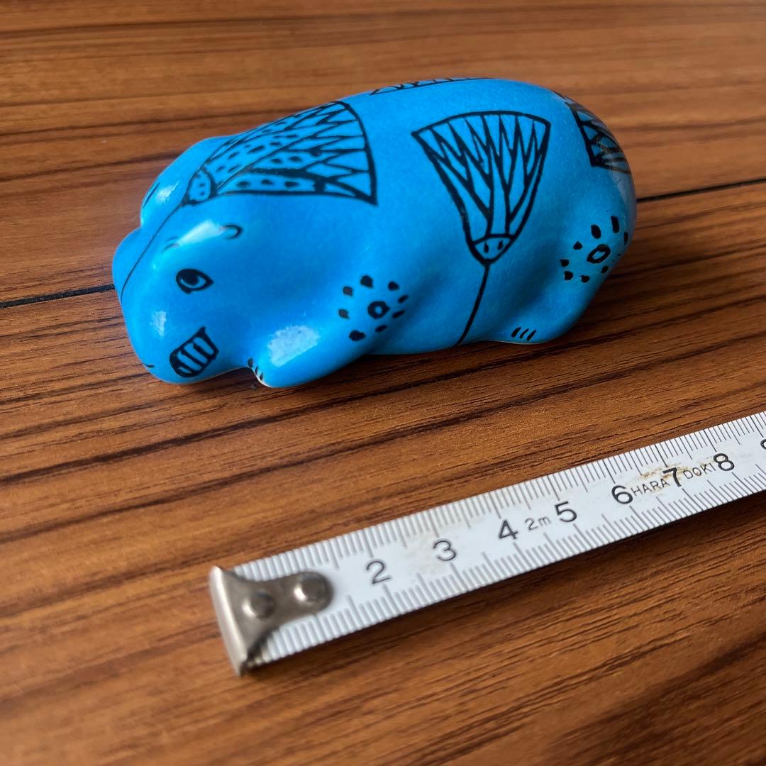 青いカバ　メトロポリタン美術館　エジプト埋蔵レプリカ