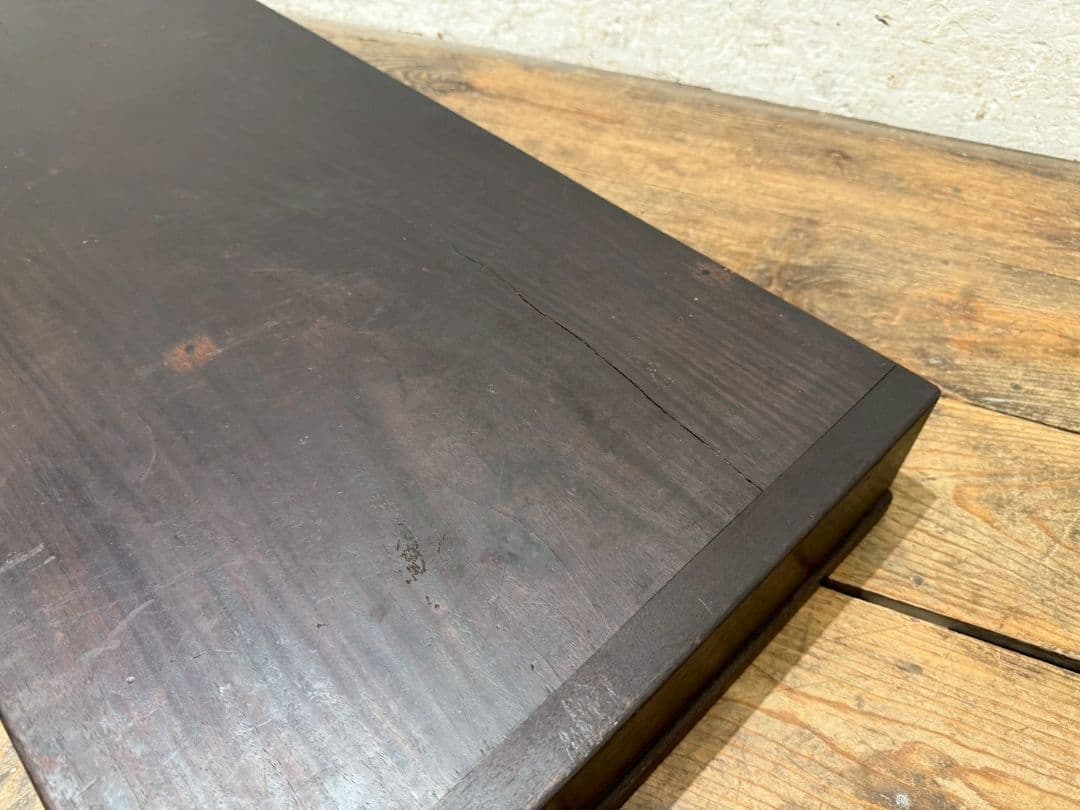 1167 作りの良い置床　置き床　陳列台　展示台　花台　レトロ　無垢材　和モダン