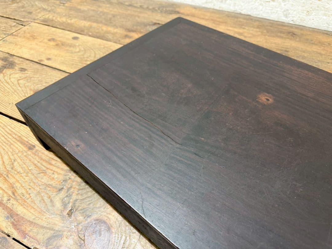 1167 作りの良い置床　置き床　陳列台　展示台　花台　レトロ　無垢材　和モダン