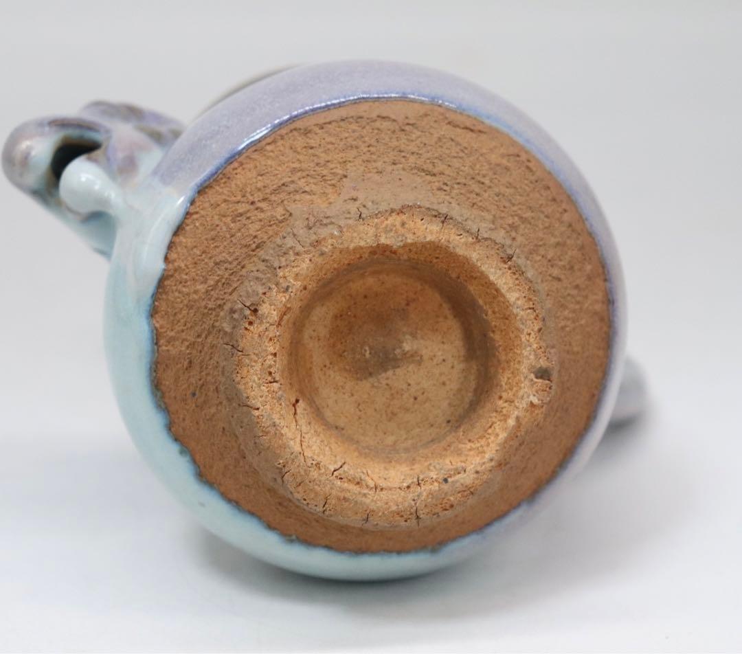 中国　羊頭水注　漢詩紋入　送料込み1007