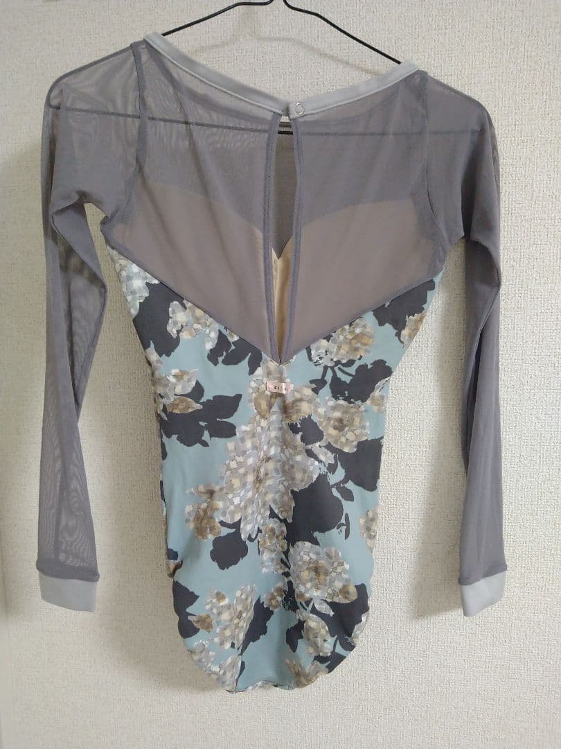 stina スティナ レオタード 長袖 ブルー S