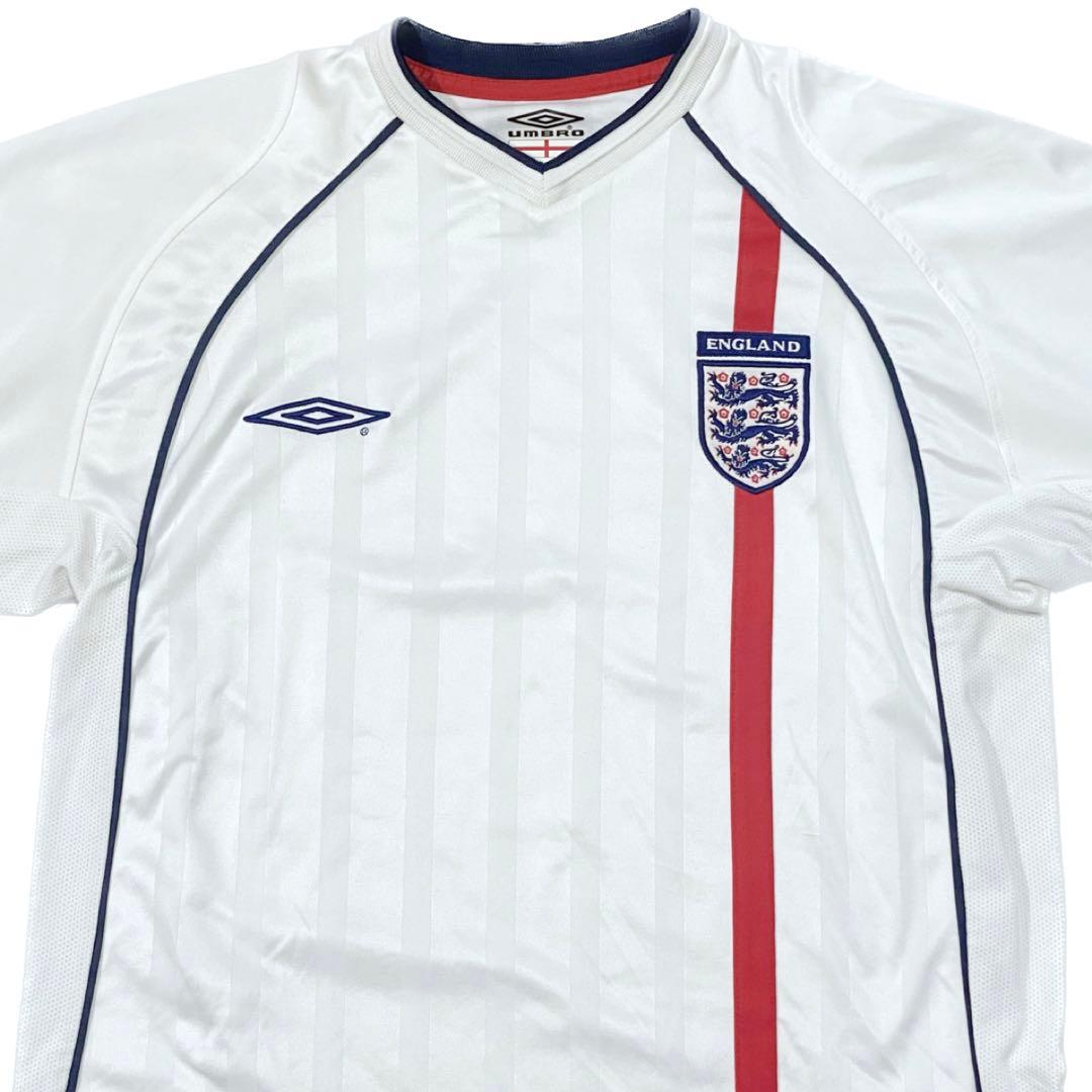イングランド代表　2002年 レプリカ　長袖　ホームユニフォーム　M