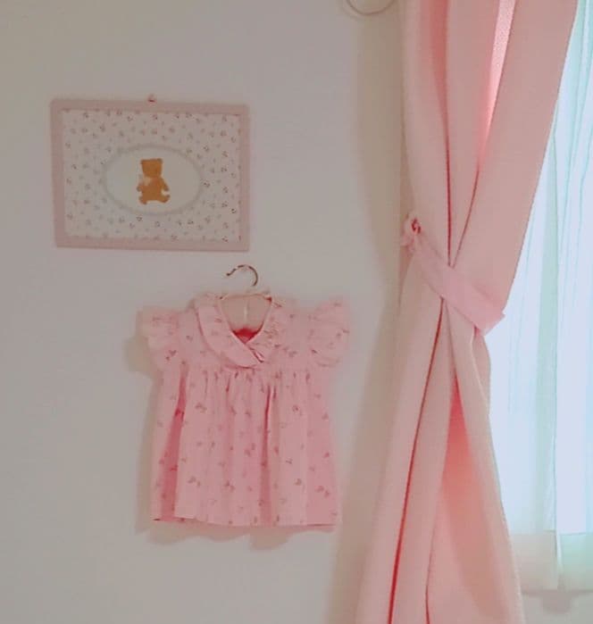 ヴィンテージ フランス 小花柄コットンミニドレス