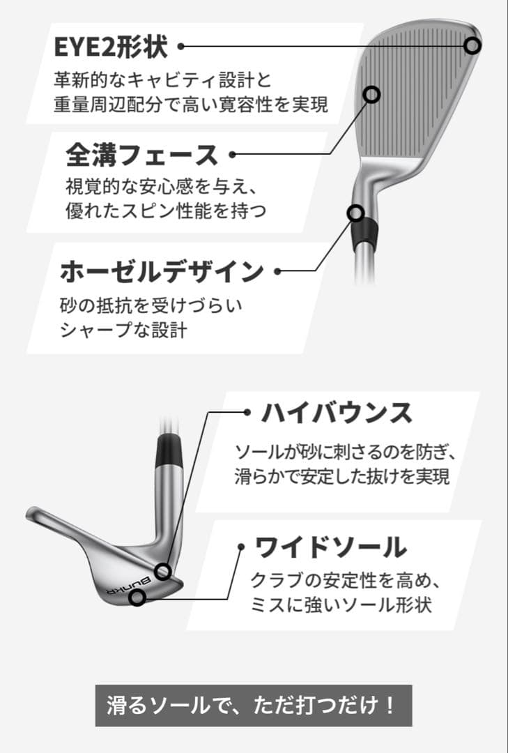 PING BunkR ウェッジ 左用