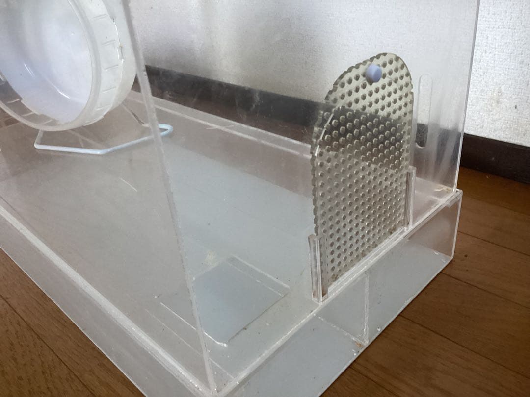 特大サイズ　横幅60cm 地下室付、デグーのケージ　アクリル　ホイールおまけ