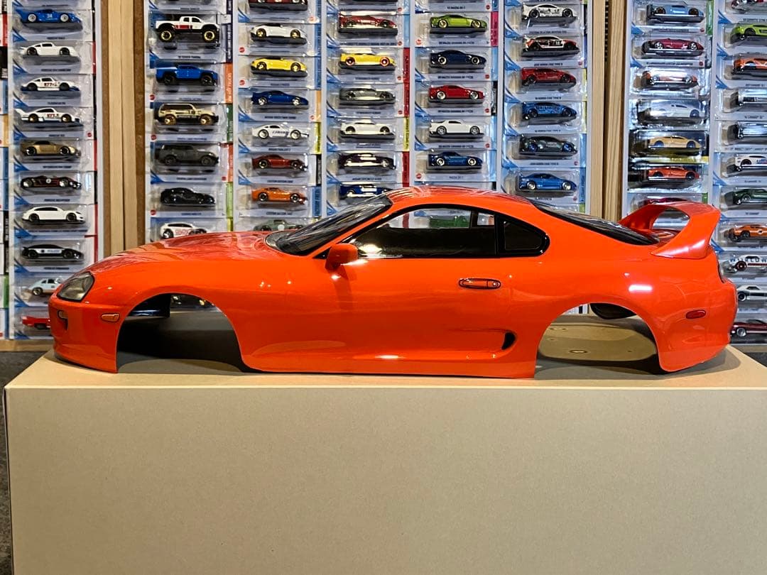 タミヤ ラジコン RC トヨタ スープラ 塗装済スペアボディ キレイなオレンジ
