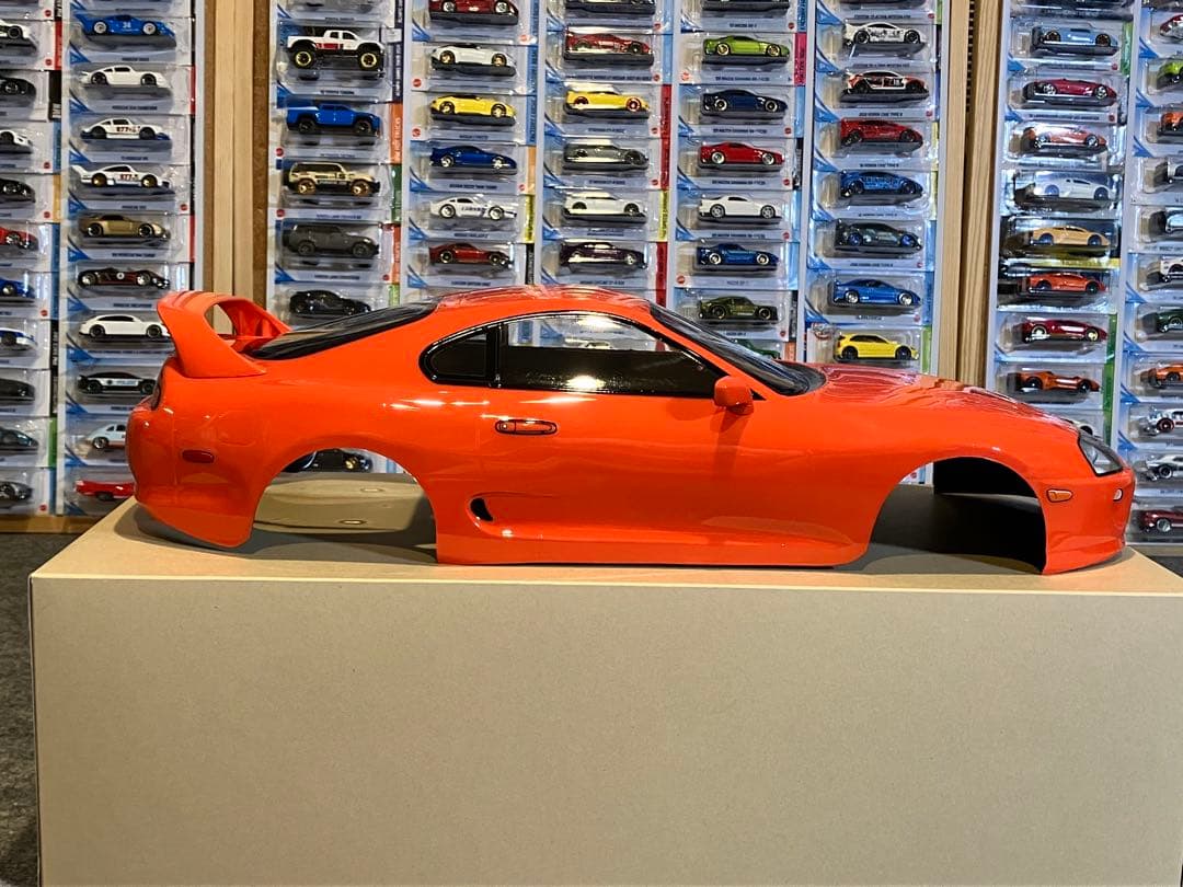 タミヤ ラジコン RC トヨタ スープラ 塗装済スペアボディ キレイなオレンジ