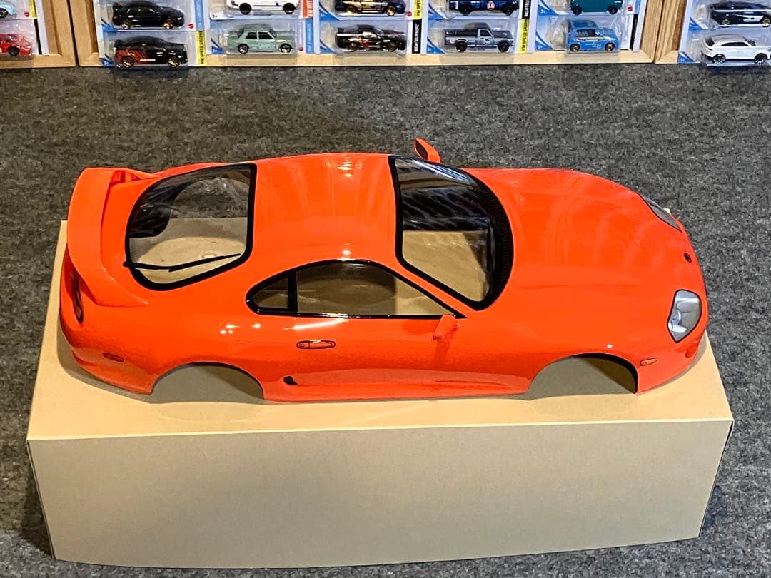タミヤ ラジコン RC トヨタ スープラ 塗装済スペアボディ キレイなオレンジ