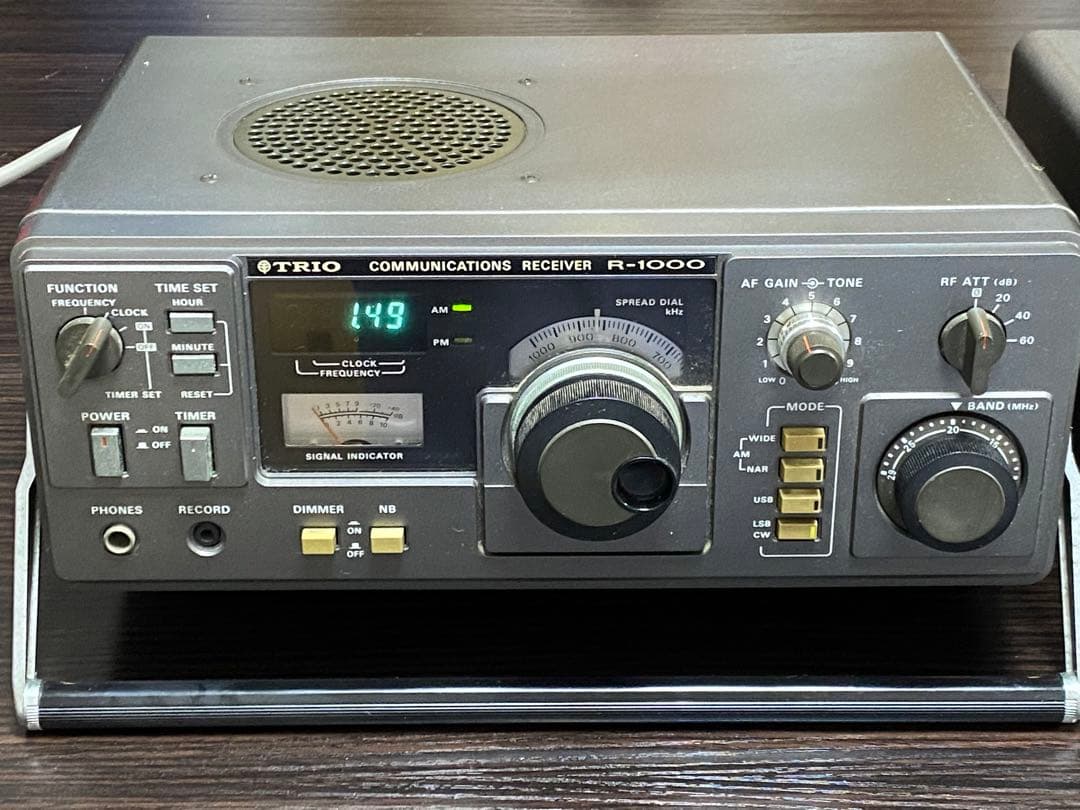 TRIO /トリオ R-1000 通信型受信機&スピーカー 通電確認済み