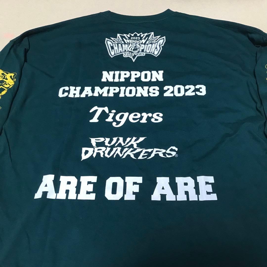 阪神タイガース XL パンクドランカーズ 未使用 Tシャツ 緑 ロンt 優勝