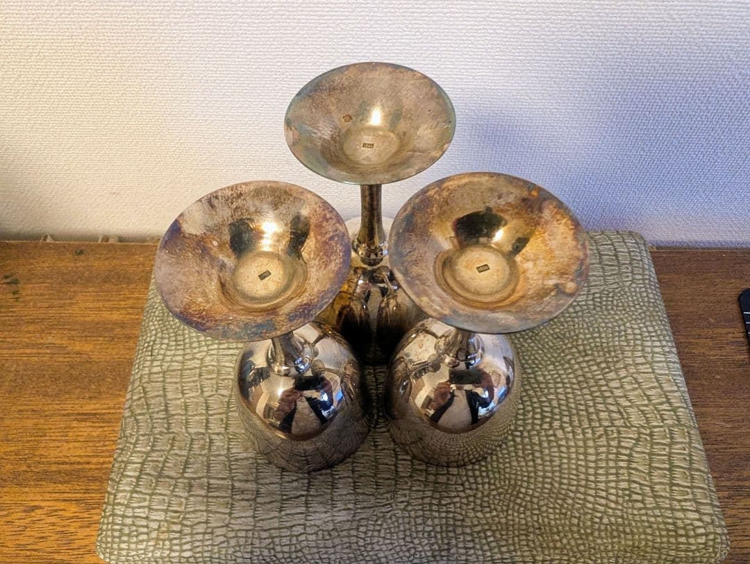 純銀　第17回日本ダービー　優駿記念　クモノハナ　銀杯　競馬グッズ　アンティーク