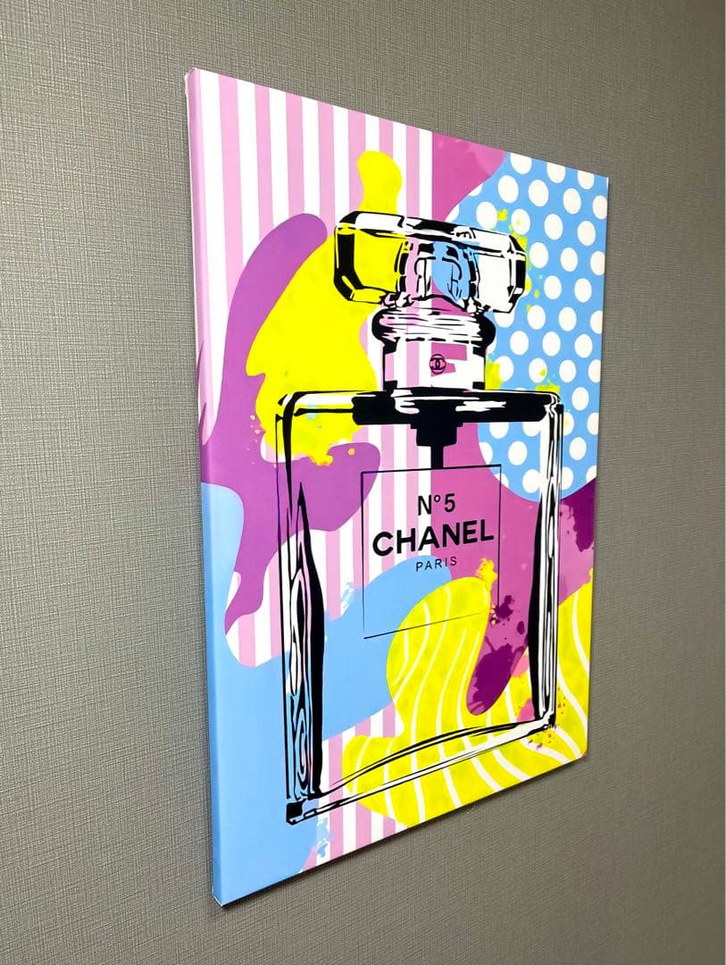 No.32♡木枠付きキャンバスアート♡オマージュアート♡chance 香水　絵画