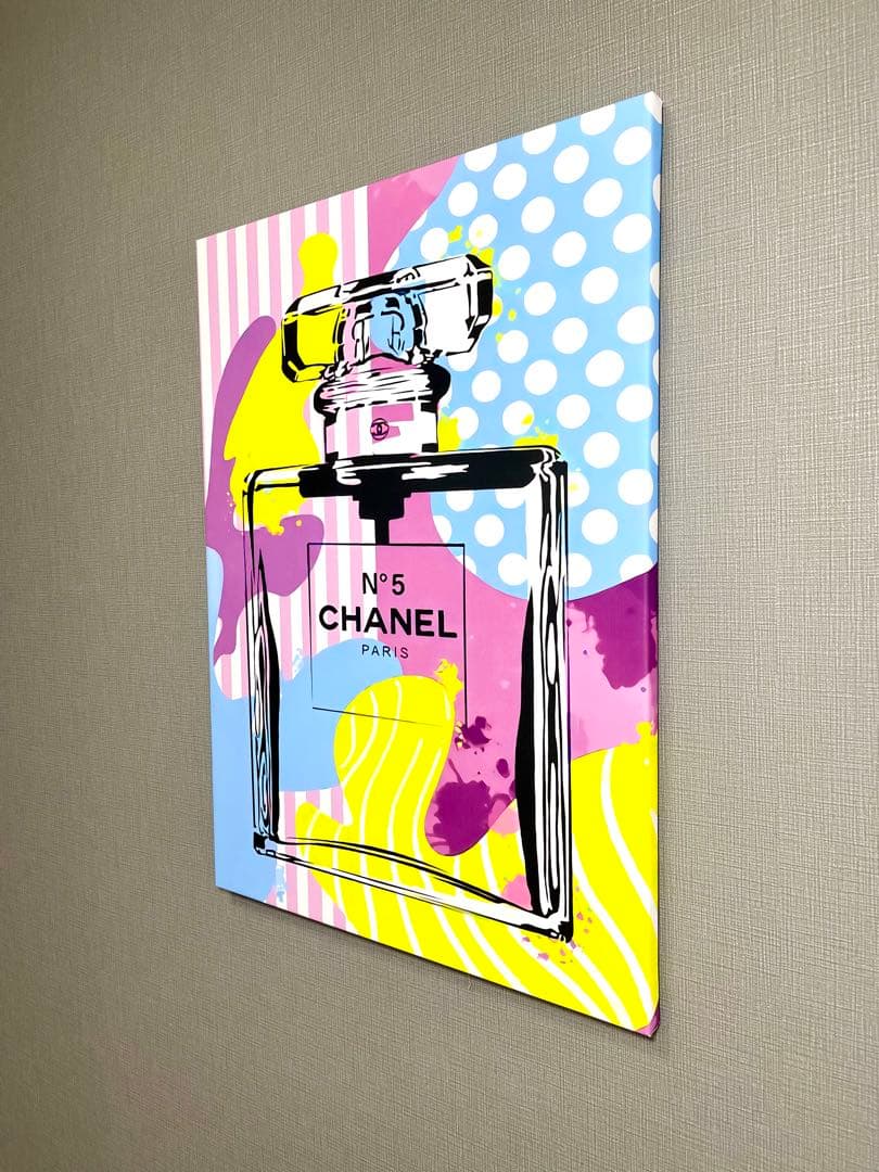 No.32♡木枠付きキャンバスアート♡オマージュアート♡chance 香水　絵画