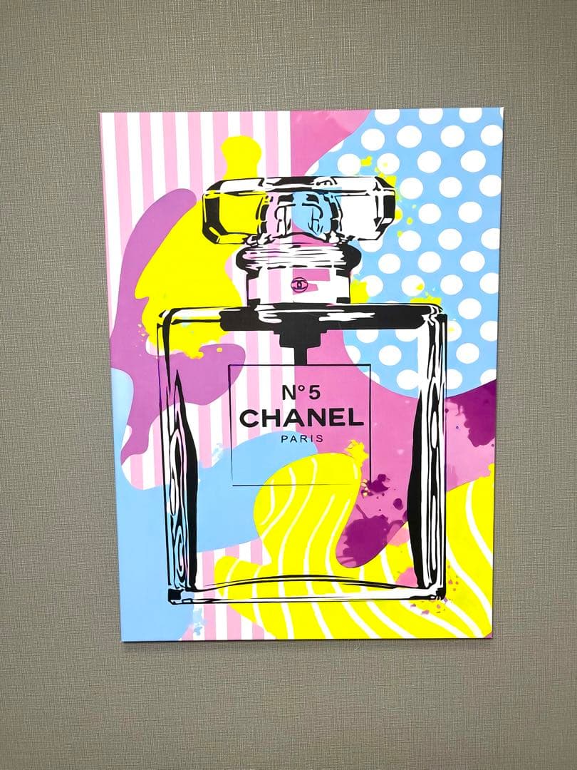 No.32♡木枠付きキャンバスアート♡オマージュアート♡chance 香水　絵画