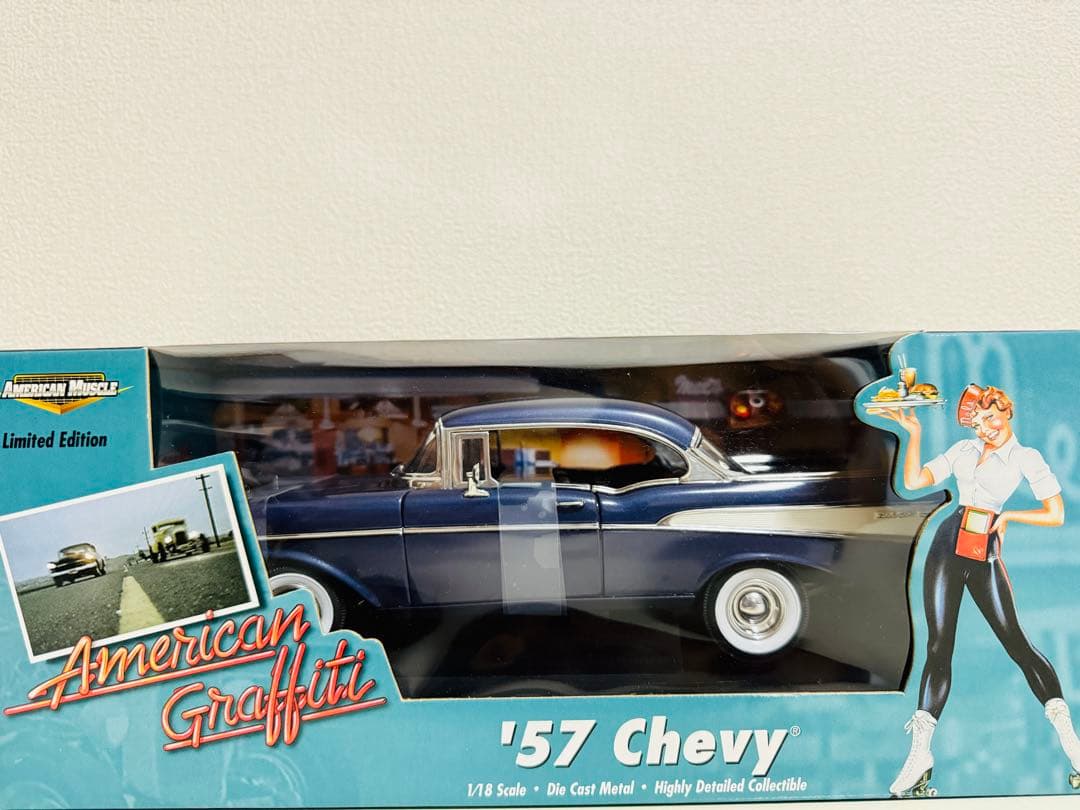 アーテル/'57 Chevyシボレー BelAirベルエア アメグラ 1/18