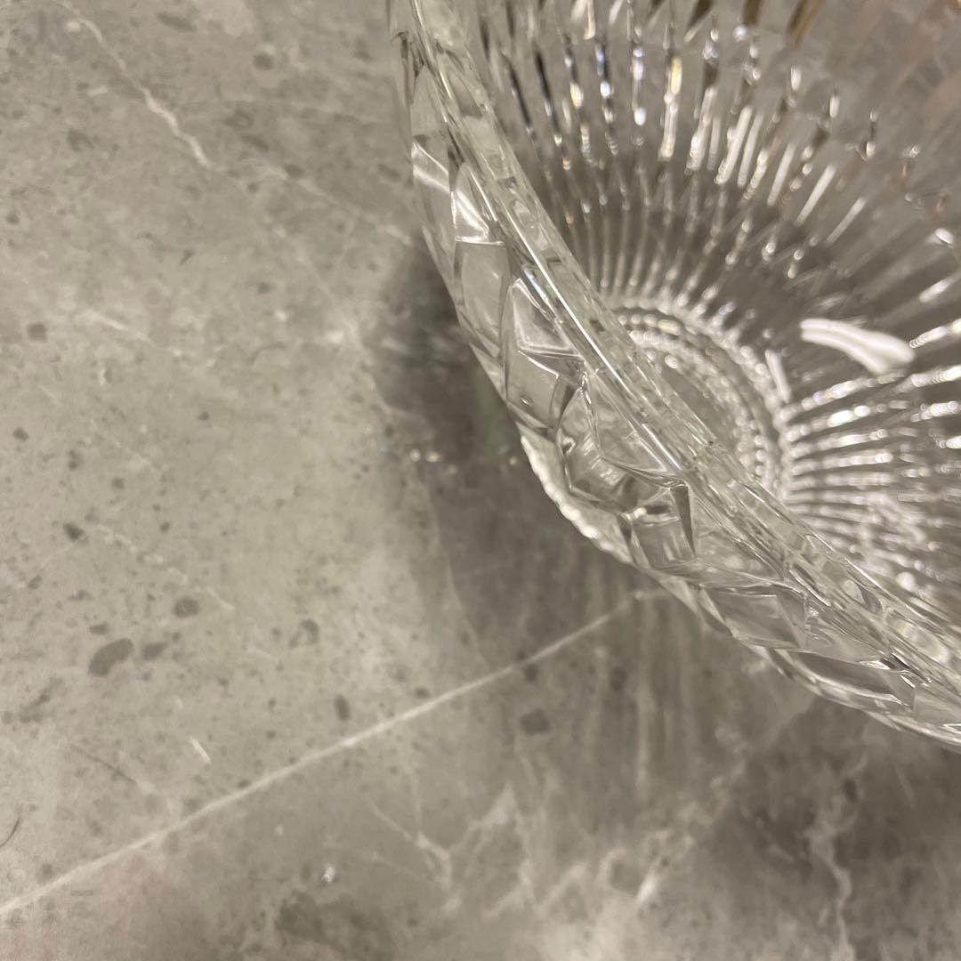 【美品】Noritake ノリタケ　クリスタル　ガラスボウル　大皿　昭和レトロ