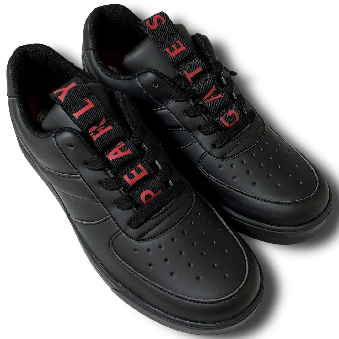 25cm パーリーゲイツ メゾンロゴ レザー スパイク ゴルフシューズ