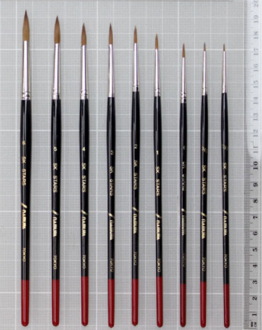 名村大成堂　水彩画筆　ラフィーネ　SK.STARS コンプリートセット