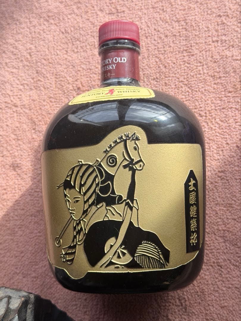 サントリー オールド ウイスキー 熊 台座付き 古酒 未開栓