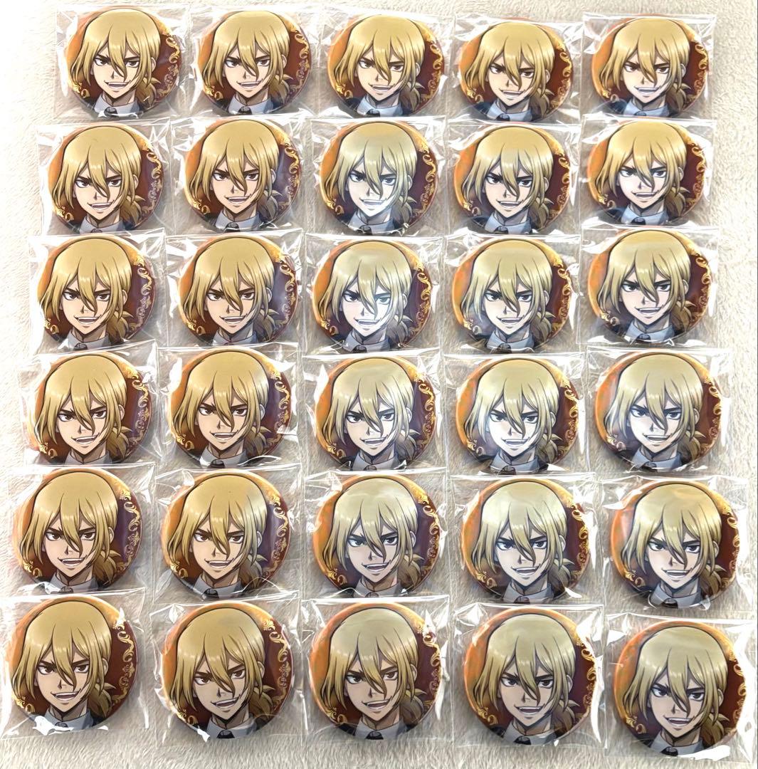 Dr.STONE ドクターストーン ブラックスーツ 龍水 缶バッジ アップ30点