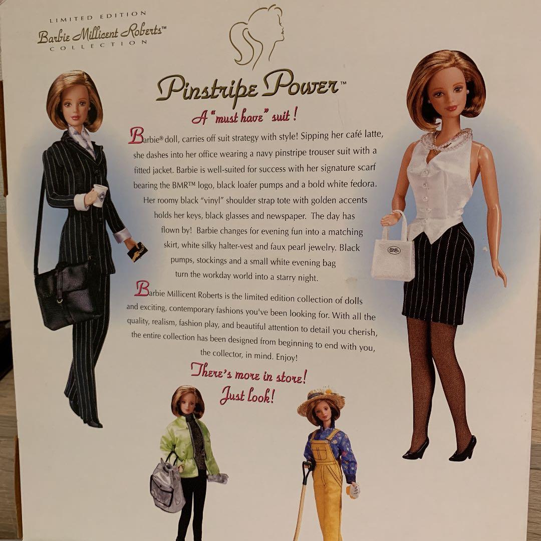 バービー 人形　ミリセントロバーツ　ピンストライプパワー　レアです