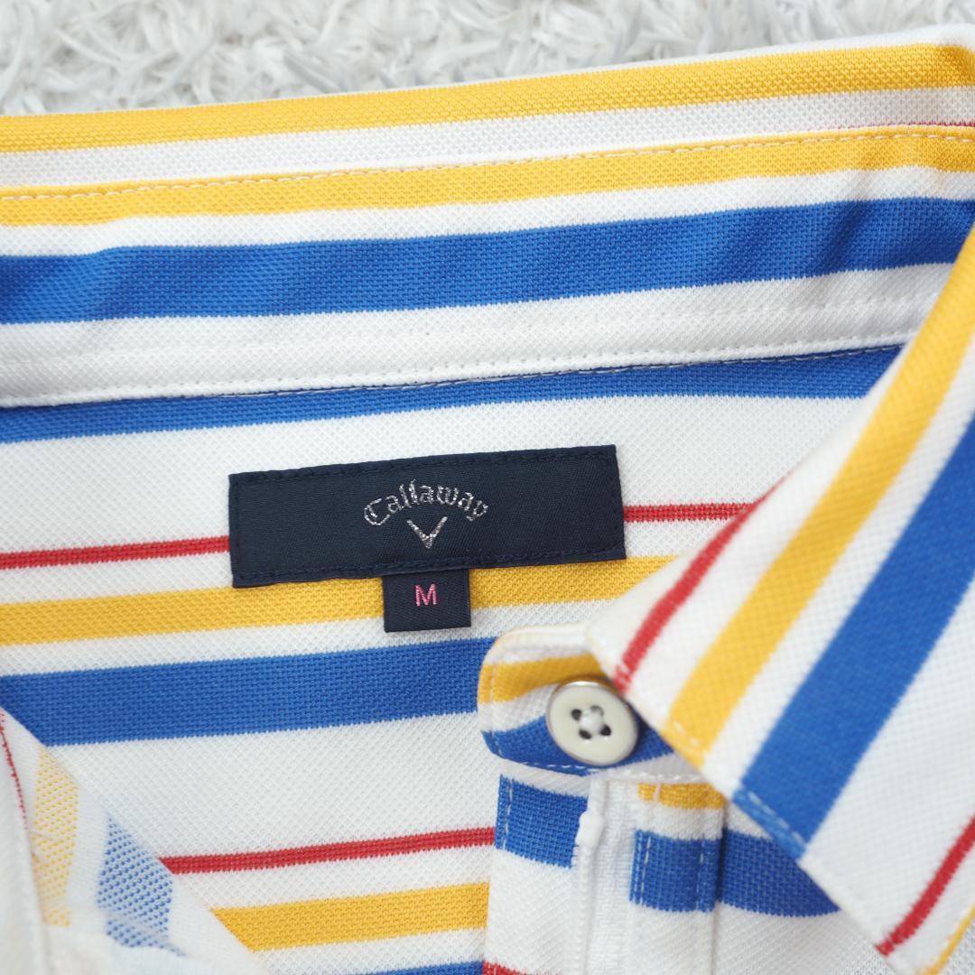 G9750*Callaway キャロウェイ☆ボーダー柄☆ゴルフ☆ワンピース☆M