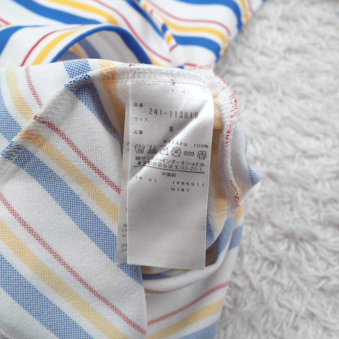 G9750*Callaway キャロウェイ☆ボーダー柄☆ゴルフ☆ワンピース☆M