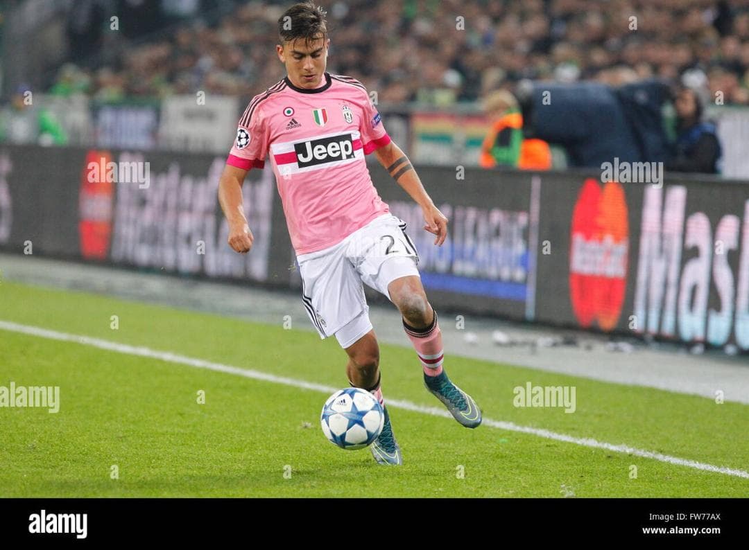 公式ユニフォーム ユベントス ディバラ 15-16 アウェイ CL パッチ全部入