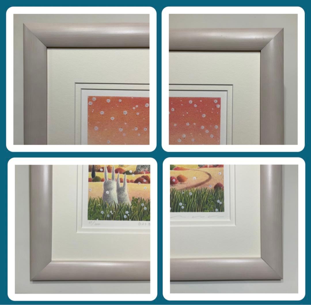 絵画・額縁・版画・渡辺 美香子・新品未使用・恋する季節・美術品・インテリア・雑貨