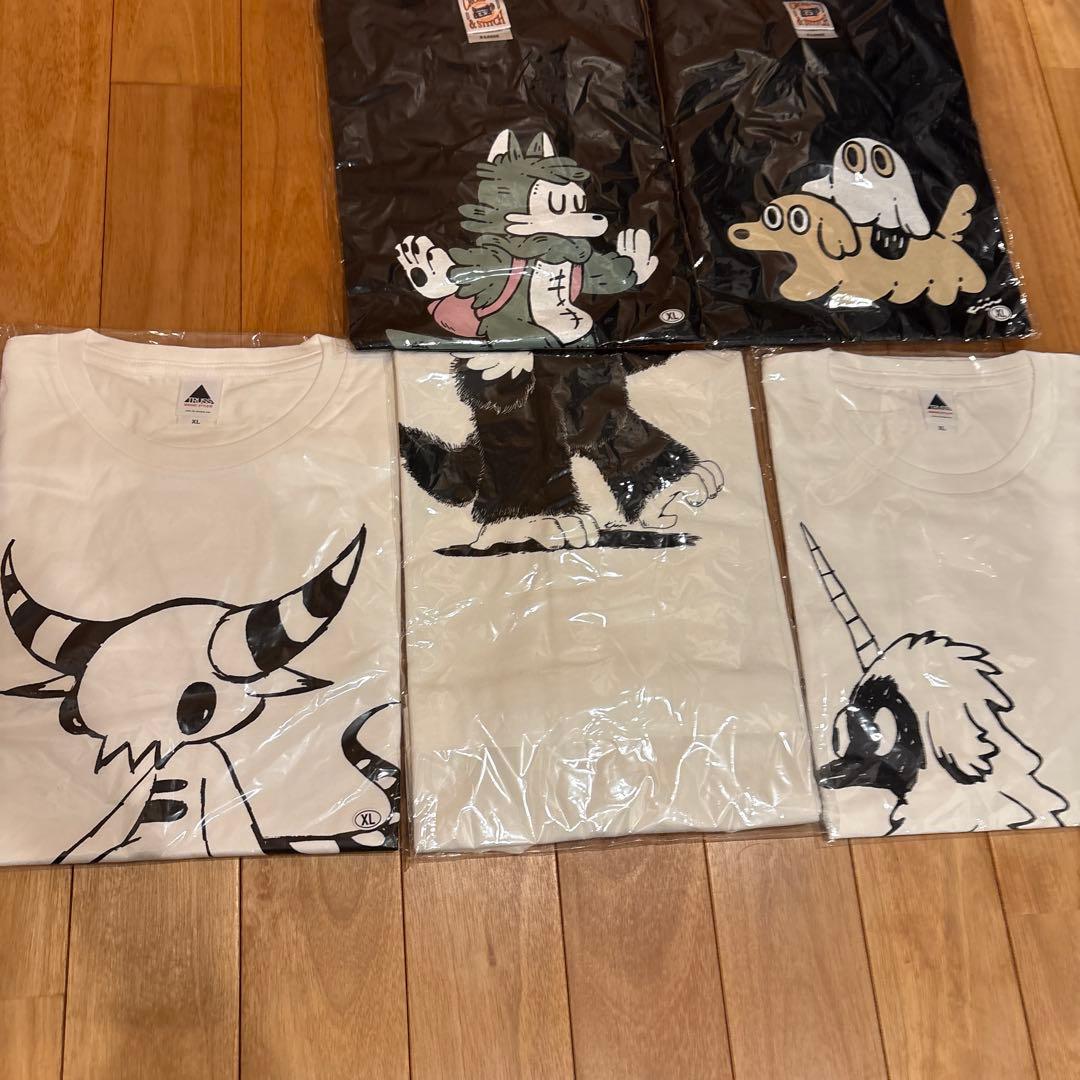 あらいきりこ/おおかみくん オリジナルTシャツ 5枚セット ポスターつき