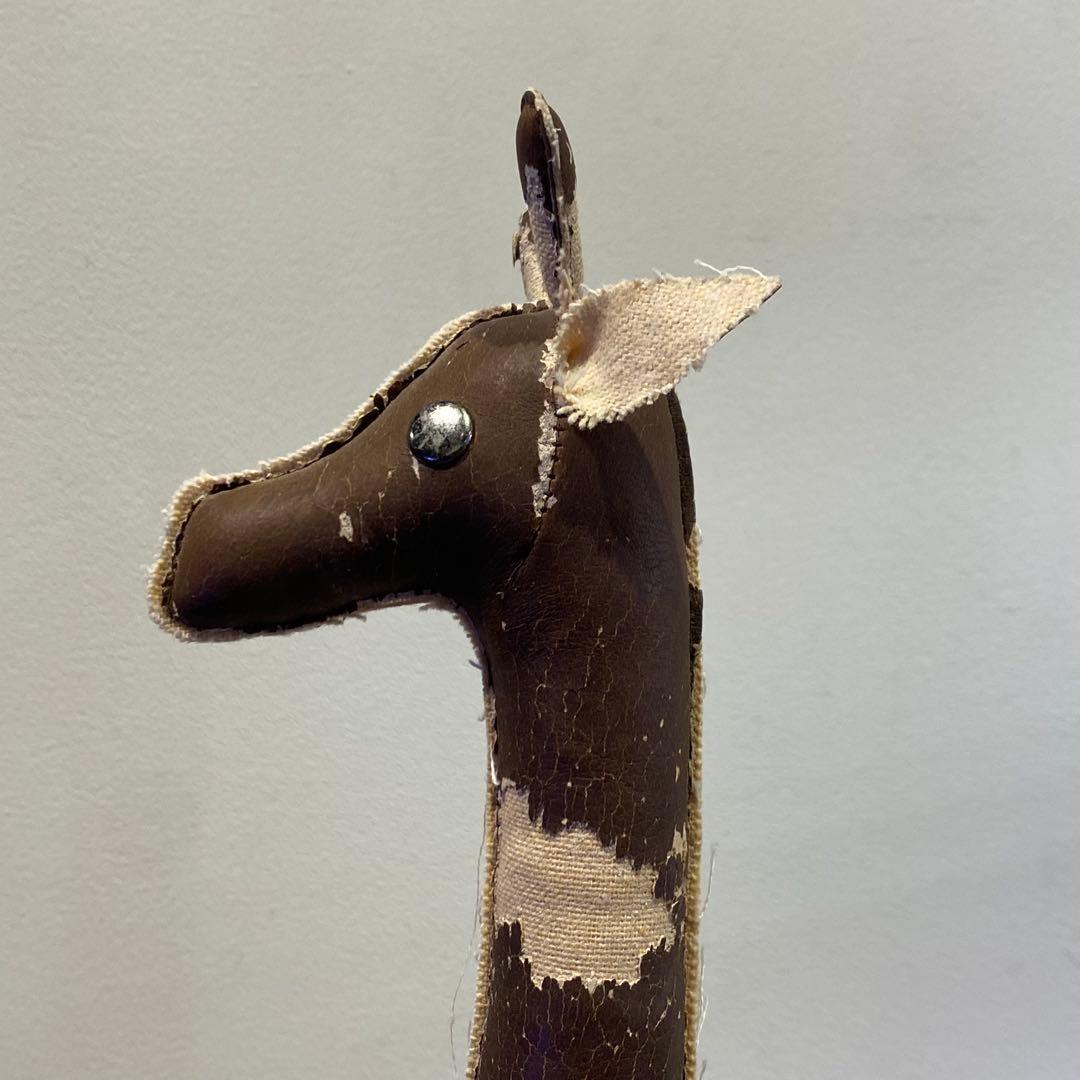 古いキリンの置物 オブジェ 古道具