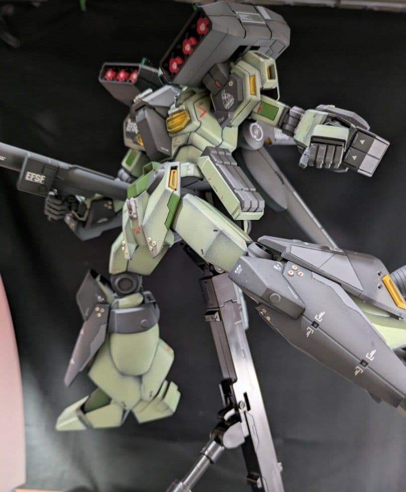 MG 1/100 RGM-89S スタークジェガン 改修塗装済完成品