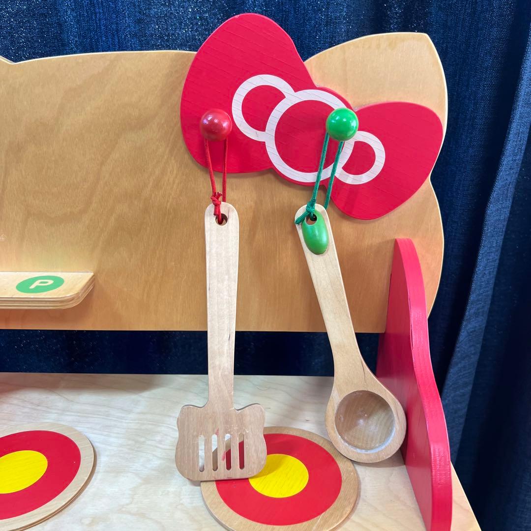 木製 ハローキティ キッチン コンロ ☆ 高さ 約55cm おままごと サンリオ